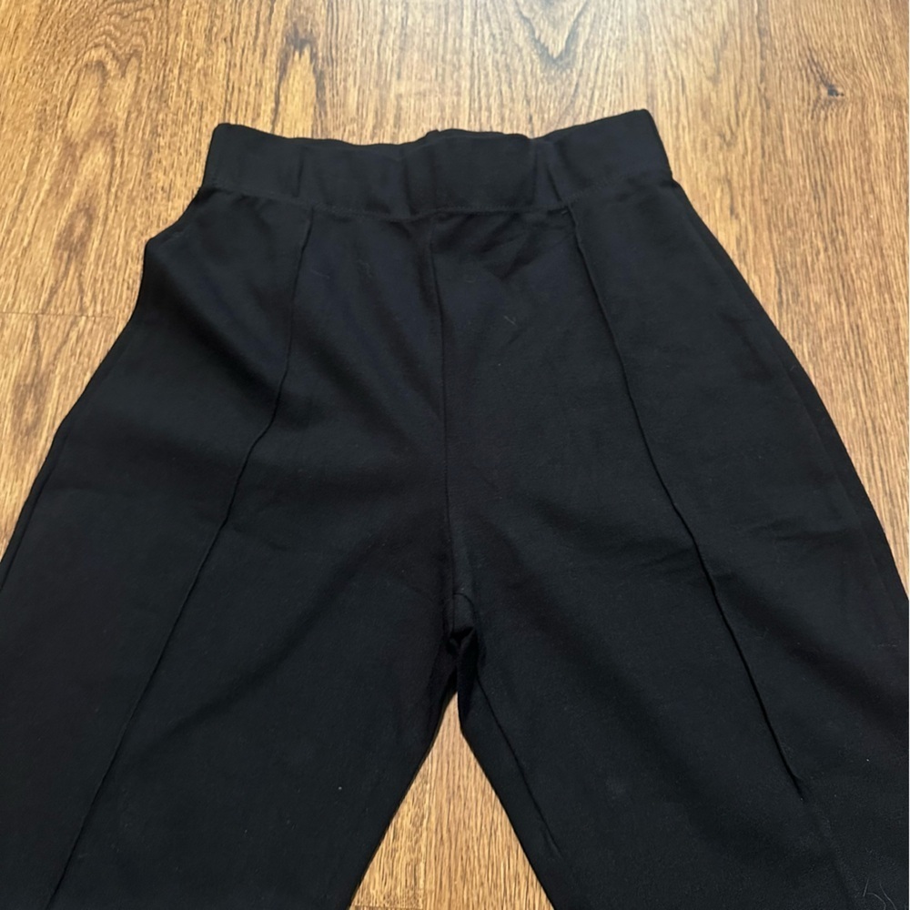 LESET Black Valentina Rio Cigarette Pants XS NWT slim elastic wait high rise - Picture 3 of 8